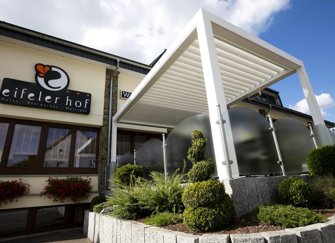 Pergola für gemütliche Gastterrasse